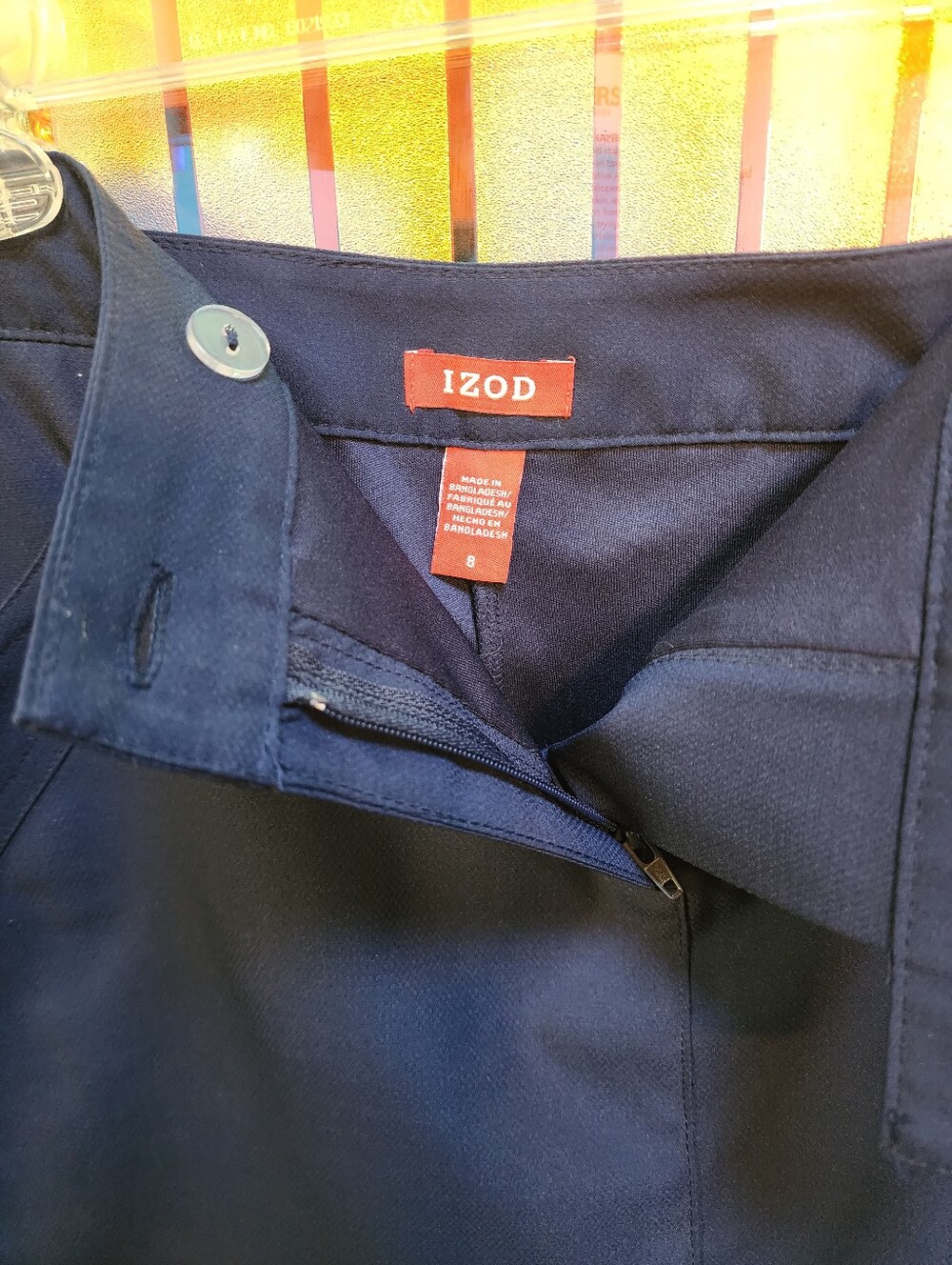 Izod Navy Blue Golf Skort NWOT Size 8 - Picture 3 of 4